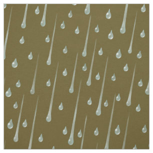 Süße Regentropfen auf einem dunklen Sepia-Regentag Stoff