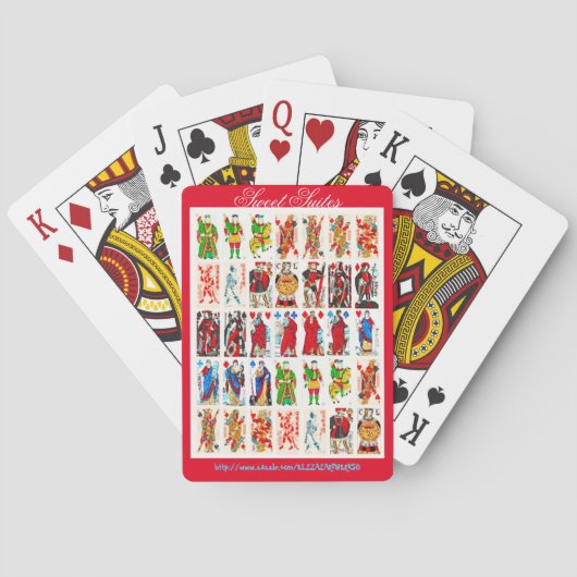 "Süße Reihen " Spielkarten (Rückseite)