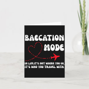 Süße Reise für Paare, passende Urlaubs-Baecation Karte