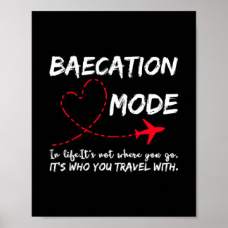 Süße Reise für Paare Passende Urlaubsferien-Modus- Poster