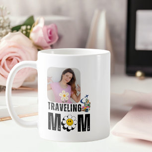 Süße reisende Mutter, Flugzeugkoffer, Benutzerdefi Kaffeetasse