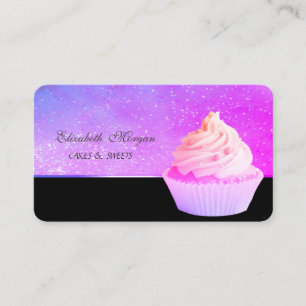 Süße Reizende Schicke Cupcake Bäckerei Visitenkarte