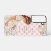 Süße religiöse werdende Mutter Karo-Blumen-Schleif Samsung Galaxy Hülle (Rückseite (Horizontal))