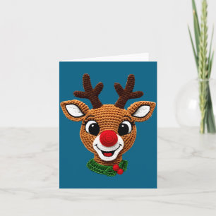 Süße Rentier Rudolph Häkeln Weihnachten Schlafanzu Karte