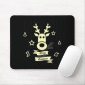 Süße Rentiere Frohe Weihnachten Mousepad (Mit Mouse)