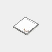 Süße Reptil-Gecko Post-it Klebezettel (angewinkelt)