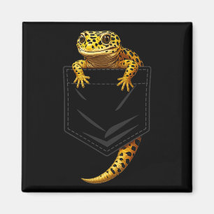 Süße Reptilien-Echse Leopard-Gecko-Tasche Männer F Magnet