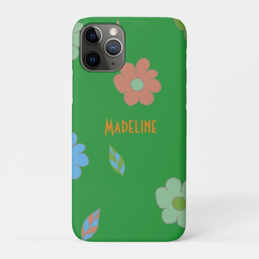 Süße Retro-Blume Case-Mate iPhone Hülle (Rückseite)