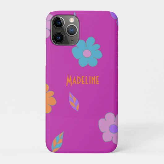 Süße Retro-Blume Case-Mate iPhone Hülle (Rückseite)