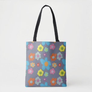 Süße Retro-Blumen-Stimmung Tasche