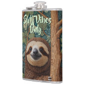 Süße Retro-Boho-Faulheits-Vibes only Flachmann (Links)