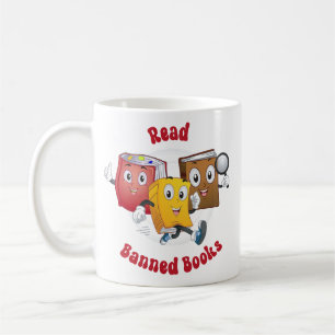 Süße Retro-Bücher - Verbotene Bücher lesen Kaffeetasse