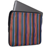 Süße retro-bunte Streifen Laptopschutzhülle (Vorne Rechts)
