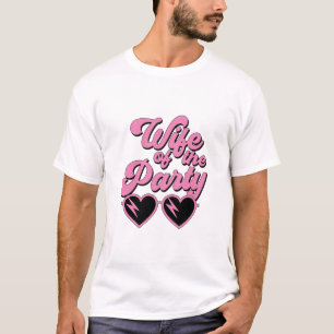 Süße Retro-Ehefrau des Party-Junggesellinnenabschi T-Shirt