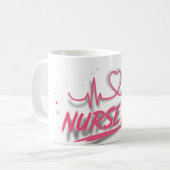 Süße Retro-Krankenschwester-Leben-Gradient-Tasse Kaffeetasse (Vorderseite Links)