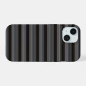 Süße retro moderne Streifen iPhone 15 Hülle (Rückseite (Horizontal))