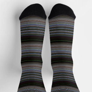 Süße retro moderne Streifen Socken