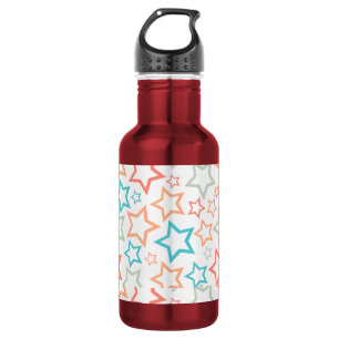 Süße Retro-Pastell-Sterne Sommer-Ästhetik Wasserfl Edelstahlflasche