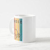 Süße Retro saubere Musik Kaffeetasse  (Vorderseite Links)