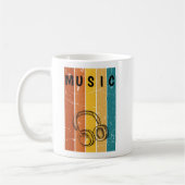 Süße Retro saubere Musik Kaffeetasse  (Links)