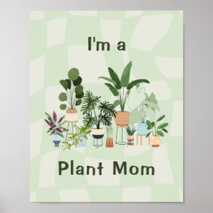 Süße Retro saubere Wandkunst Poster   Pflanzenmutt