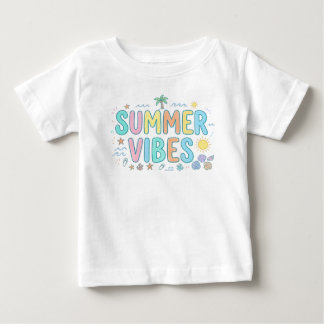Süße Retro-Sommer-Vibes Groovy-Beach-Baby-T-Shirt Baby T-shirt