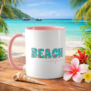 Süße Retro-Strandleben-Kaffee Tasse
