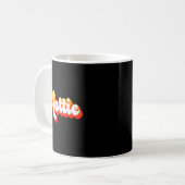 Süße Retro-Vintage-Schönheit Kaffeetasse (Vorderseite Links)