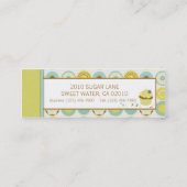 Süße Retro Visitenkarte (Rückseite)