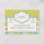 Süße Retro Visitenkarte 2 (Rückseite)