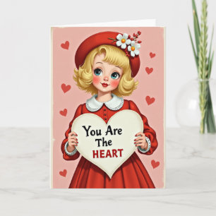 Süße Retro-You-Are-The-Heart-Karte Karte
