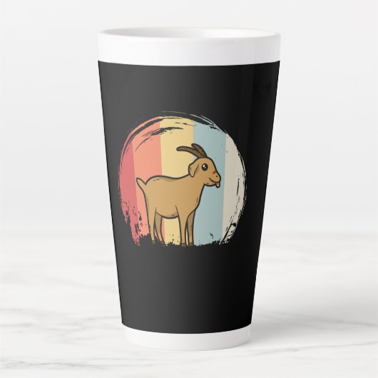 Süße Retro-Ziege Milchtasse (Vorderseite)