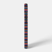 Süße retrofarbene Streifen iPhone Hülle (Linke Seite)