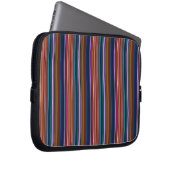 Süße retrofarbene Streifen Laptopschutzhülle (Vorne Rechts)
