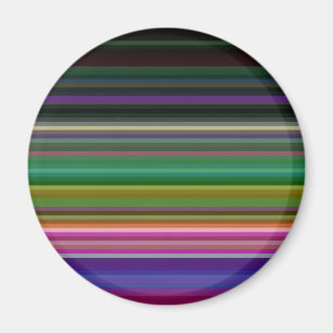 Süße retrofarbene Streifen Magnet