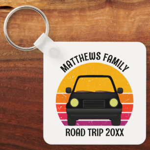 Süße Roadtrip-Sonnenuntergangs-Anpassung Schlüsselanhänger