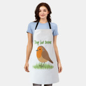 Süße Robin-Vogel-Schürze als Geschenk Schürze (Getragen)