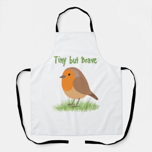 Süße Robin-Vogel-Schürze als Geschenk Schürze (Vorderseite)