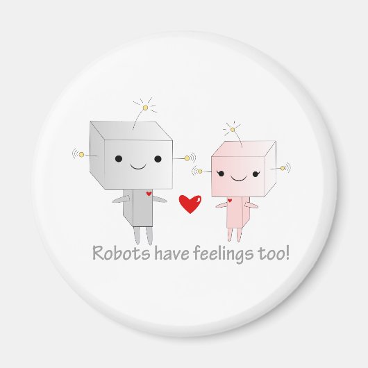 Süße Roboter Magnet (Vorne)