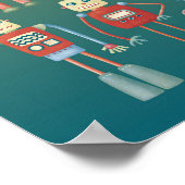 Süße Roboter Poster (Ecke)