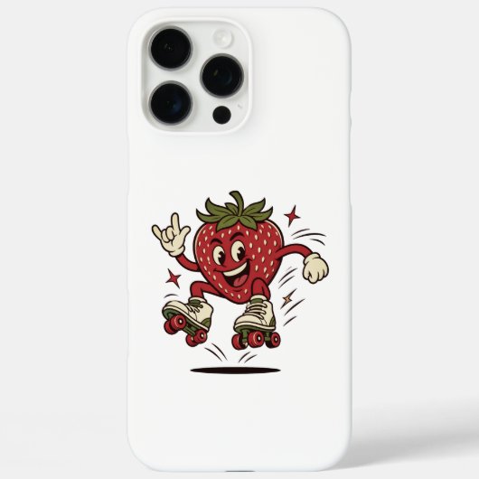 Süße Rollschuh fahrende Erdbeere Case-Mate iPhone Hülle (Rückseite)