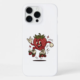 Süße Rollschuh fahrende Erdbeere iPhone 16 Pro Max Hülle