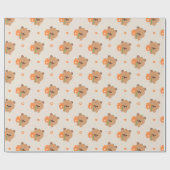 Süße romantische Capybara Geschenkpapier (Flach)