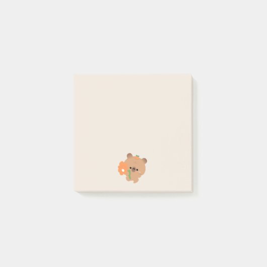 Süße romantische Capybara Post-it Klebezettel (Vorderseite)