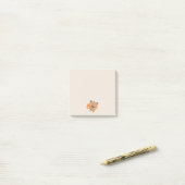 Süße romantische Capybara Post-it Klebezettel (Auf Schreibtisch)