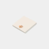 Süße romantische Capybara Post-it Klebezettel (angewinkelt)