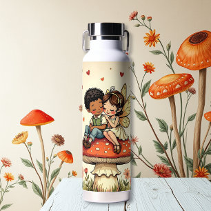 Süße romantische Feen Cottage Core Pilze Trinkflasche
