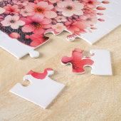 Süße romantische Florale Igel-Duo-Illustration Puzzle (Seite)