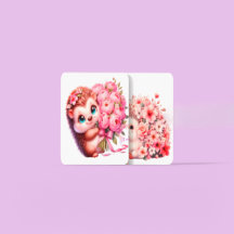 Süße romantische florale Illustration eines Igel-D