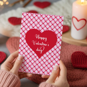 Süße romantische Herzen Valentinstagskarte für Paa Feiertagskarte